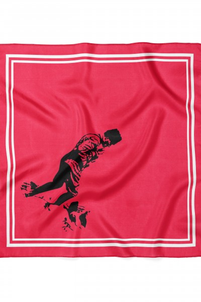 Atatürk Baskı Desen Bandana Fular 50 x 50 Cm