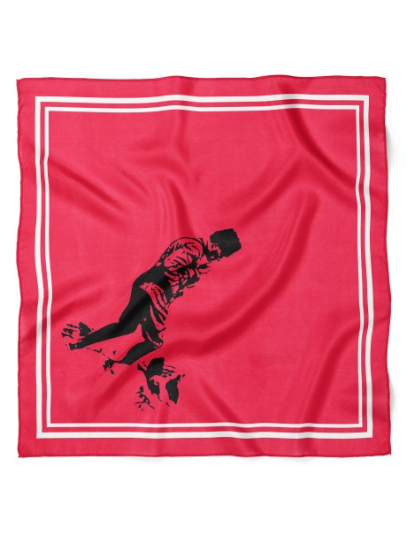 Atatürk Baskı Desen Bandana Fular 50 x 50 Cm
