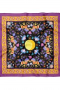 At ve Kuş Desen Fular Bandana 50 x 50 Cm