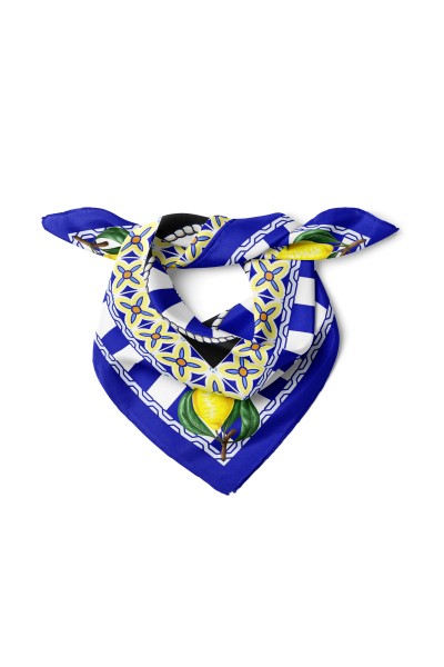 Limon Desen Fular Bandana 50 x 50 Cm