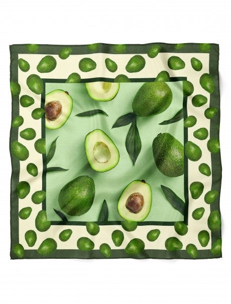 Avokado Desen Fular Bandana 50x50 Cm