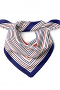Çizgili Kare Desen Fular Bandana 50x50 Cm