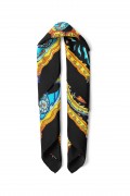 Kalp ve Kuğu Desen Fular Bandana 50x50 Cm