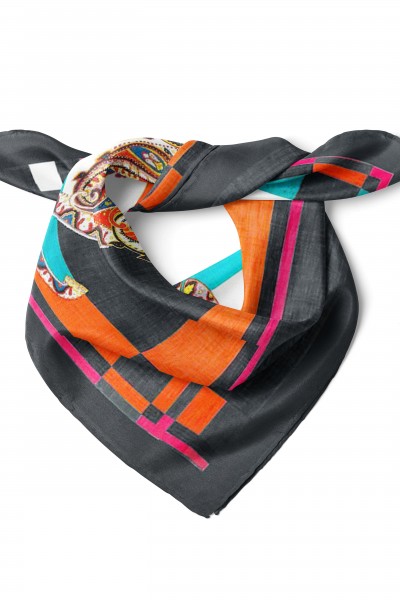 At ve Etnik Desen Fular Bandana 50x50 Cm