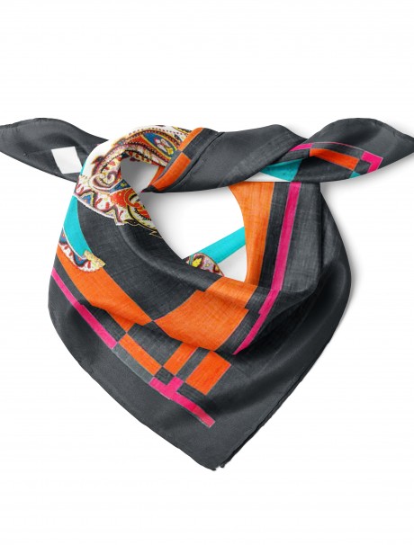 At ve Etnik Desen Fular Bandana 50x50 Cm