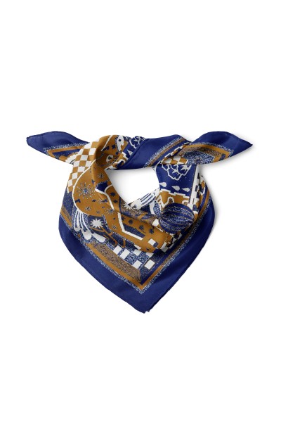 At & Hayvan & Figür Desen Fular Bandana 50x50 Cm