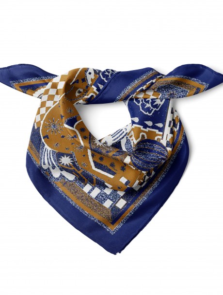 At & Hayvan & Figür Desen Fular Bandana 50x50 Cm