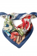 Karışık Figür Desen Fular Bandana 50x50 Cm