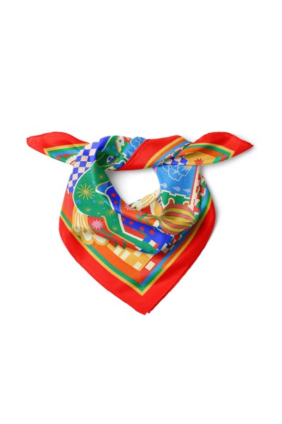 At & Hayvan & Figür Desen Fular Bandana 50x50 Cm
