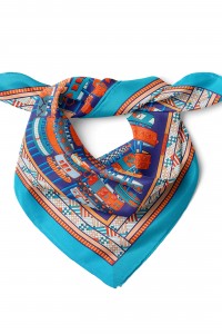 Saat Aksesuar Desen Fular Bandana 50x50 Cm