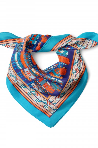 Saat Aksesuar Desen Fular Bandana 50x50 Cm