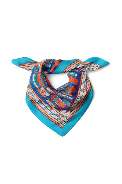 Saat Aksesuar Desen Fular Bandana 50x50 Cm