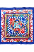 Barok Şovalye Desen Fular Bandana 50x50 Cm