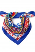 Barok Şovalye Desen Fular Bandana 50x50 Cm