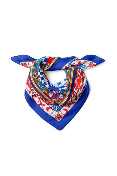 Barok Şovalye Desen Fular Bandana 50x50 Cm