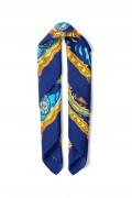 Kalp ve Kuğu Desen Fular Bandana 50x50 Cm