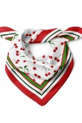 Kiraz Desen Fular Bandana 50x50
