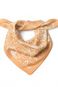 Çiçek Desen Fular Bandana 50x50 Cm
