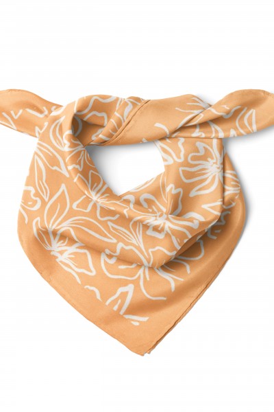 Çiçek Desen Fular Bandana 50x50 Cm