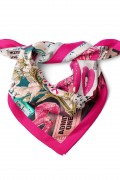 Karışık Figür Desen Fular Bandana 50x50 Cm