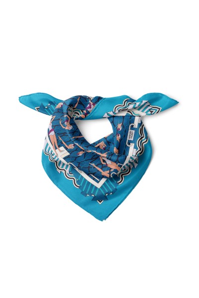 Akrobatik Su Jimnastiği Desen Fular Bandana 50x50 Cm