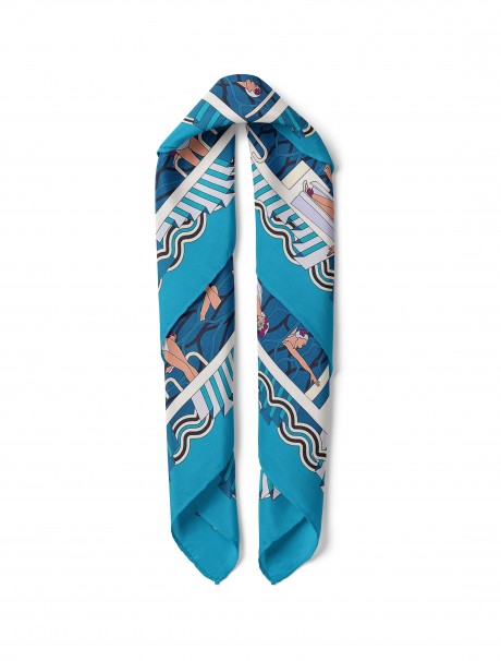 Akrobatik Su Jimnastiği Desen Fular Bandana 50x50 Cm