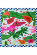 Yaz Meyveleri Desen Fular Bandana 50x50 Cm