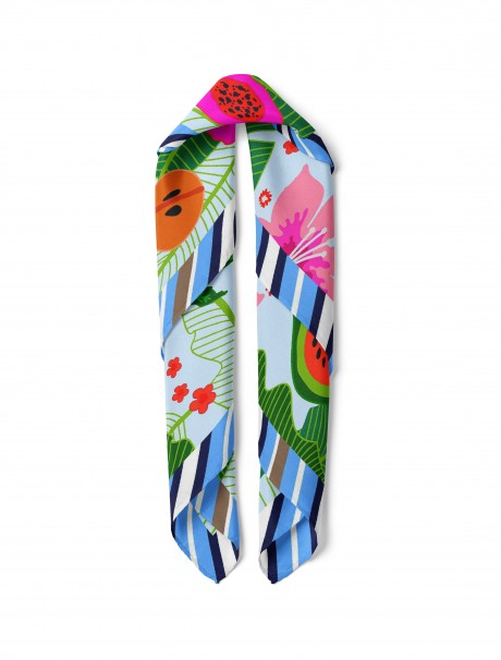 Yaz Meyveleri Desen Fular Bandana 50x50 Cm