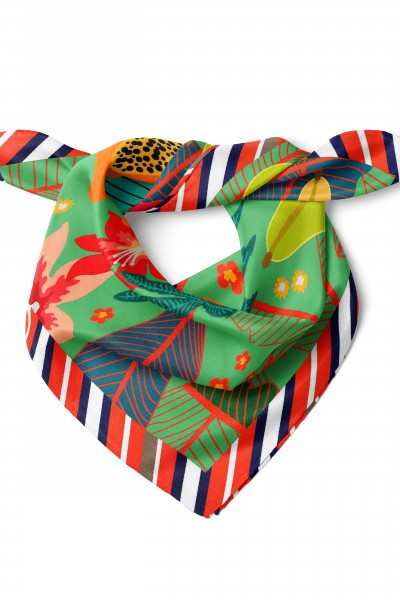 Yaz Meyveleri Desen Fular Bandana 50x50 Cm