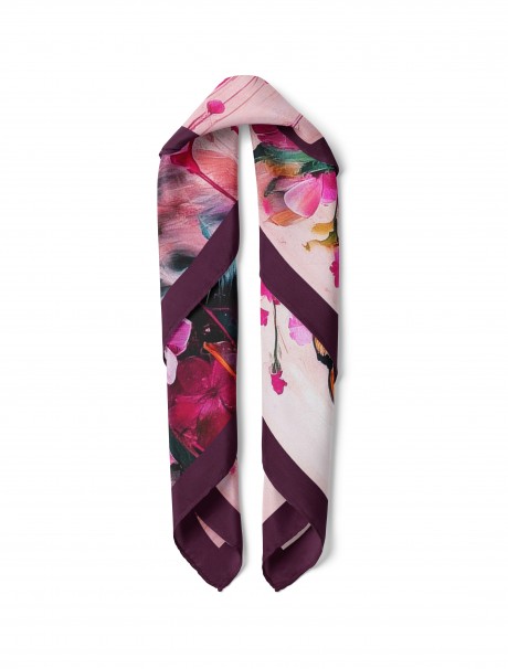 Leopar Desen Fular Bandana 50x50 Cm