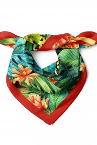 Leopar Desen Fular Bandana 50x50 Cm