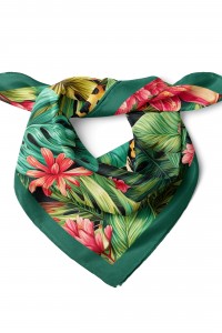 Leopar Desen Fular Bandana 50x50 Cm