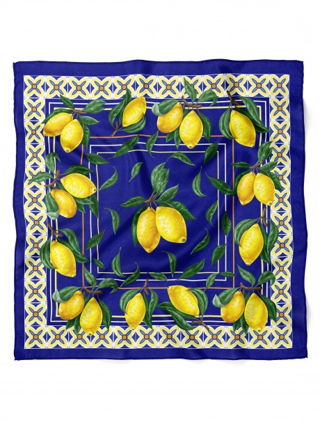 Limon Desen Fular Bandana 50x50 Cm