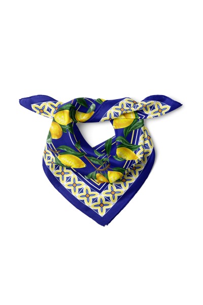 Limon Desen Fular Bandana 50x50 Cm
