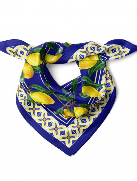 Limon Desen Fular Bandana 50x50 Cm