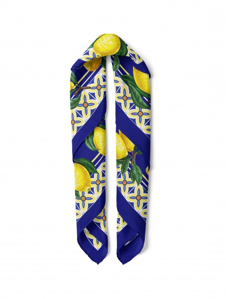 Limon Desen Fular Bandana 50x50 Cm