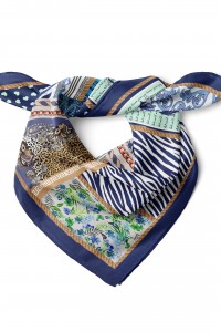 Çapa ve Motif Desen Fular Bandana 50x50 Cm