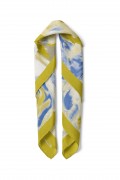 Sulu Boya Desen Fular Bandana 50x50 Cm