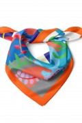 Harika Sembol Desen Fular Bandana 50x50 Cm