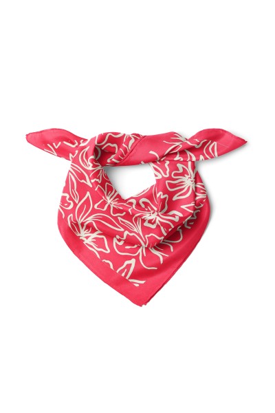 Çiçek Desen Fular Bandana 50x50 Cm