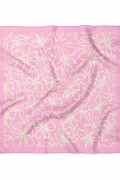 Çiçek Desen Fular Bandana 50x50 Cm