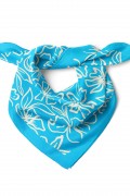 Çiçek Desen Fular Bandana 50x50 Cm