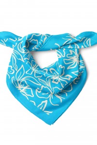 Çiçek Desen Fular Bandana 50x50 Cm