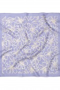 Çiçek Desen Fular Bandana 50x50 Cm