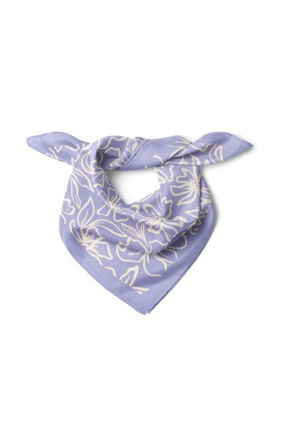 Çiçek Desen Fular Bandana 50x50 Cm