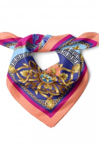 Zincir ve Etro Desen Fular Bandana 50x50 Cm