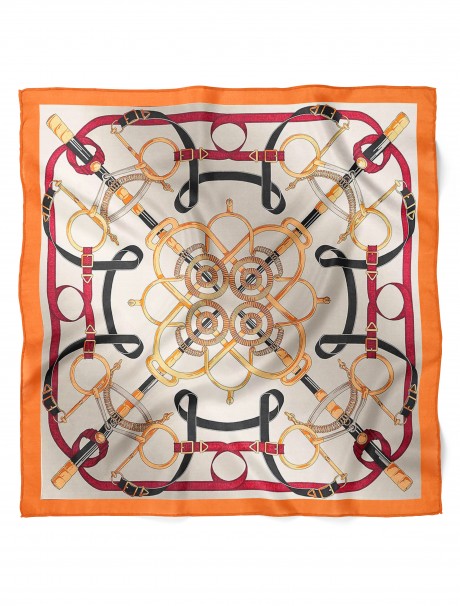 Zincir Desen Fular Bandana 50x50 Cm