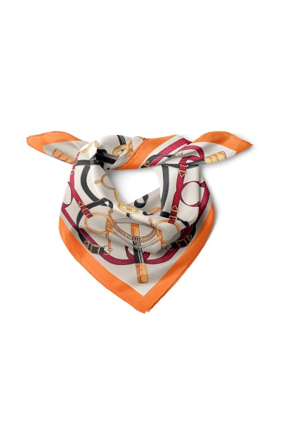 Zincir Desen Fular Bandana 50x50 Cm