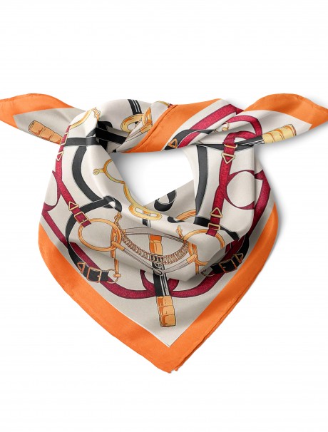 Zincir Desen Fular Bandana 50x50 Cm