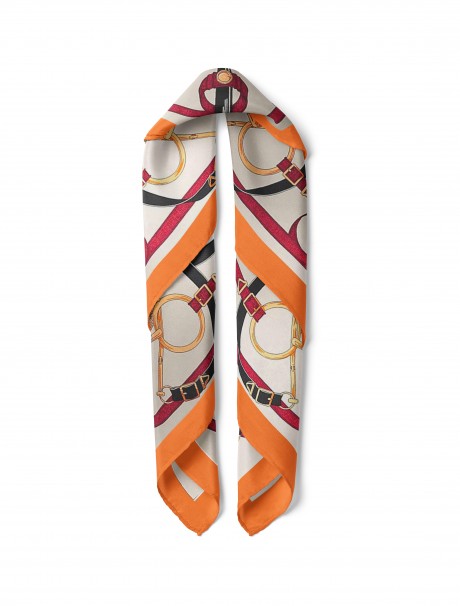 Zincir Desen Fular Bandana 50x50 Cm